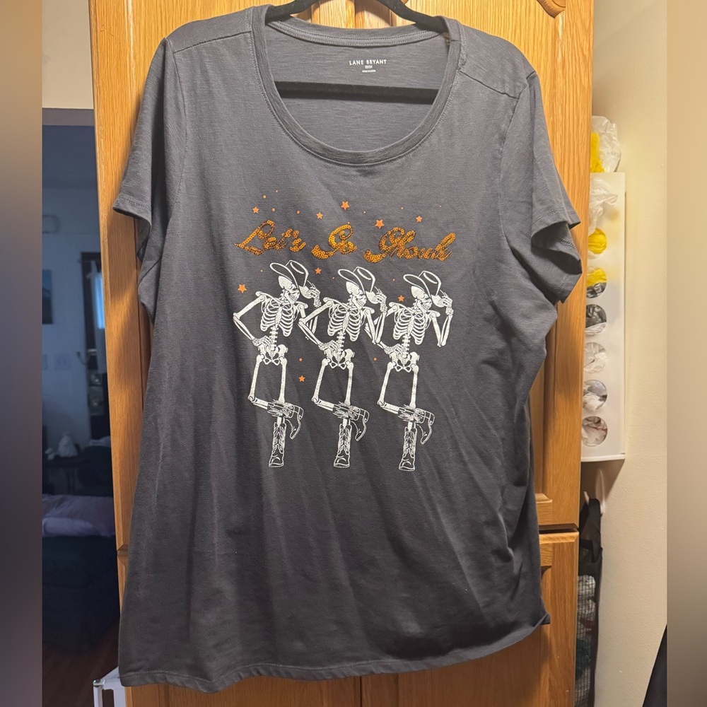 Lane Bryant Charcoal Graphic Tee